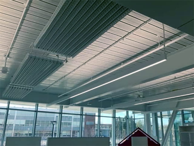 The latest X-Wing Radiant Passive Chilled Beam installed in the newly built Siebel Design Centre in Illinois