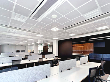 Preview image of the inside of the 500 Collins Street office building with Frenger's® Ceiling Integrated Active Chilled Beams