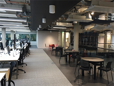 Preview image showing one of the office floors inside the ASOS building located in Watford, UK