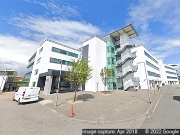 Thumbnail image showing the outside of the ASOS building located in Watford, UK